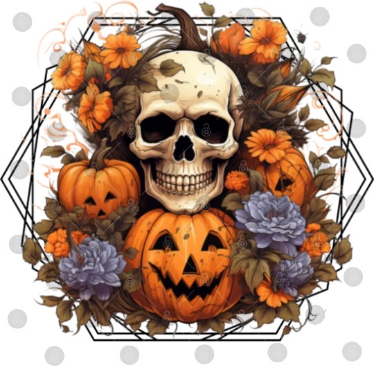 Indie skull design Halloween Gift Digital Files