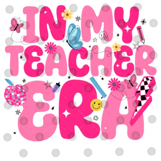In My Teacher Era Best Teacher Appreciation Retro Digital Files
