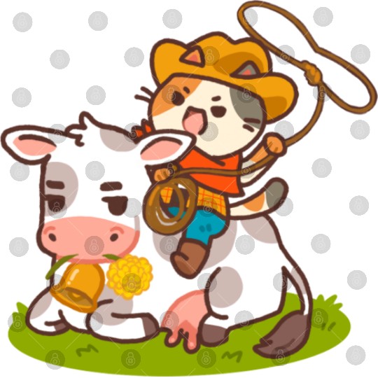 Meow Dy Yeehaw Cowboy Cat Digital Files