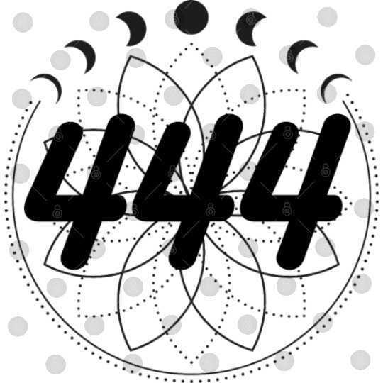 Mandala Angel Numbers 444 Moon Cycle Digital Files