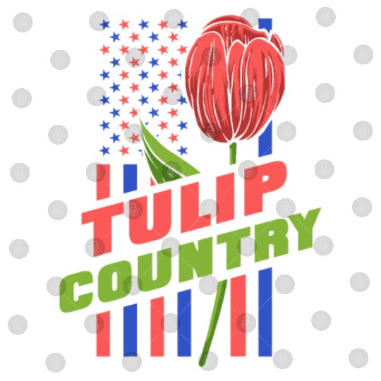 Tulip Gardening Us Flag Tulips Digital Files