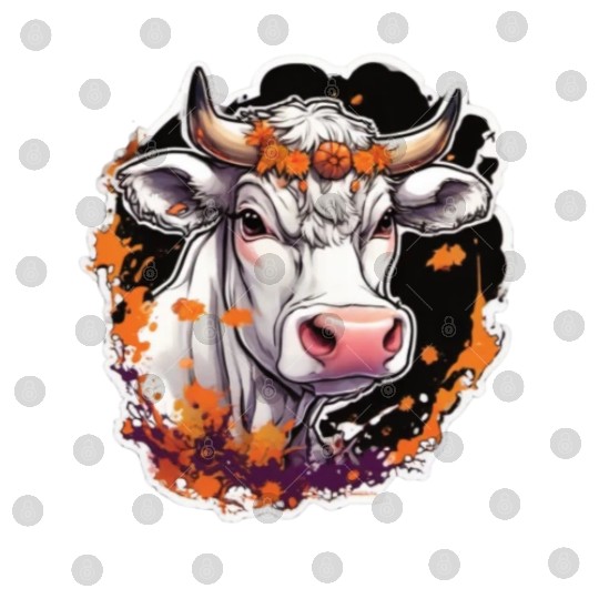 Kug Cow Halloween Cow Skull Cow Head Cows Digital Files