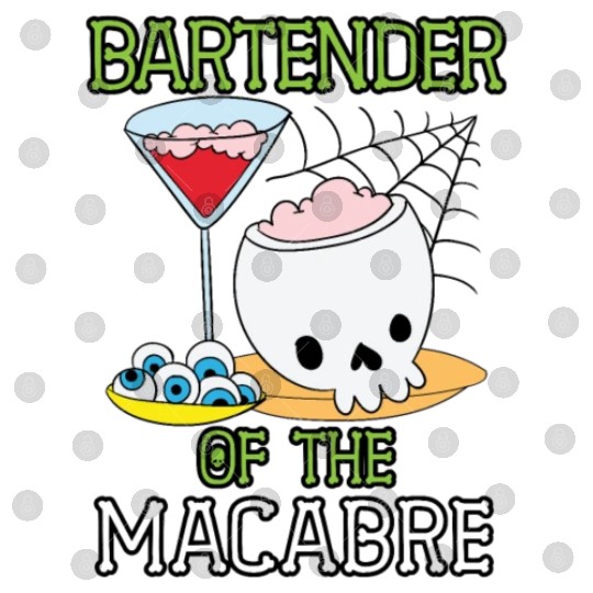 Bartender of the Macabre Bartender Halloween Digital Files