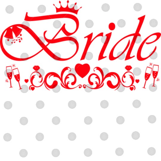 Bride Bachelorette Party Red Digital Files