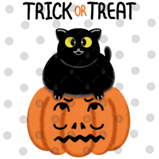 Trick or Treat Black lucky cat with sweetest eyes. Digital Files