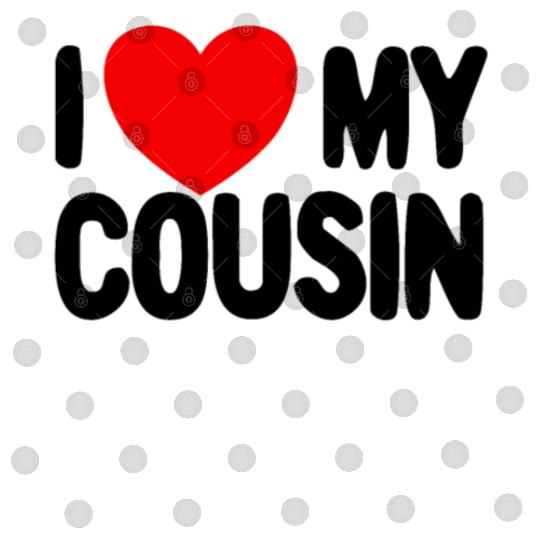 I Love My Cousin Red Heart Redneck Love My Cousin Digital Files