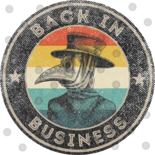 Wear A Mask Plague Doctor Vintage Retro Back In Digital Files