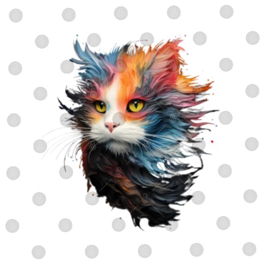 Persian Cat Masterful Animal Painting Digital Files
