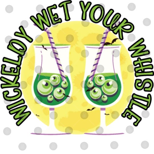 Wickedly Wet Your Whistle Bartender Halloween Digital Files
