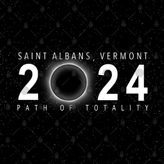 Saint Albans Vermont 2024 Eclipse Souvenir Cool Digital Files