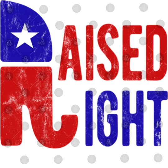 Raised Right Proud Republican Elephant Logo Usa Digital Files