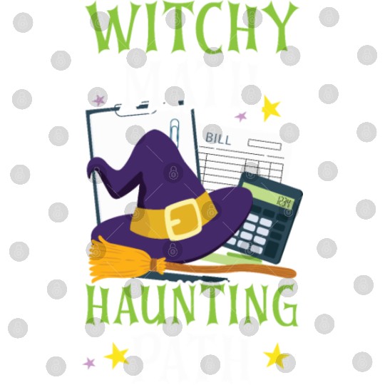 Witchy Math Haunting Path Accountant Halloween Digital Files