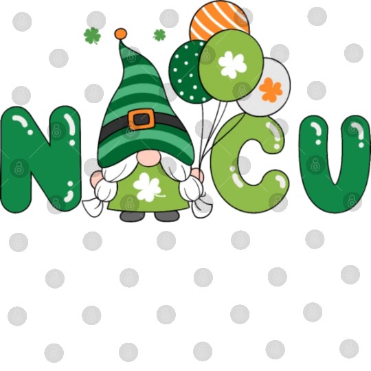 Cute NICU St. Patrick's design Digital Files