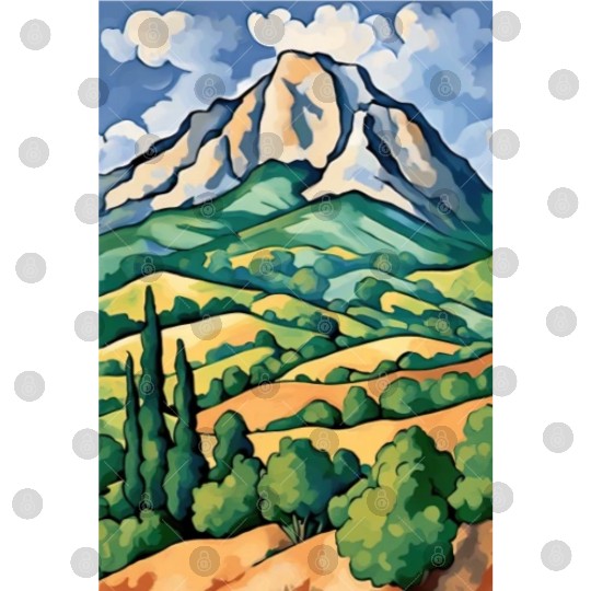 Montagne Sainte-Victoire Painting by Cézanne Digital Files