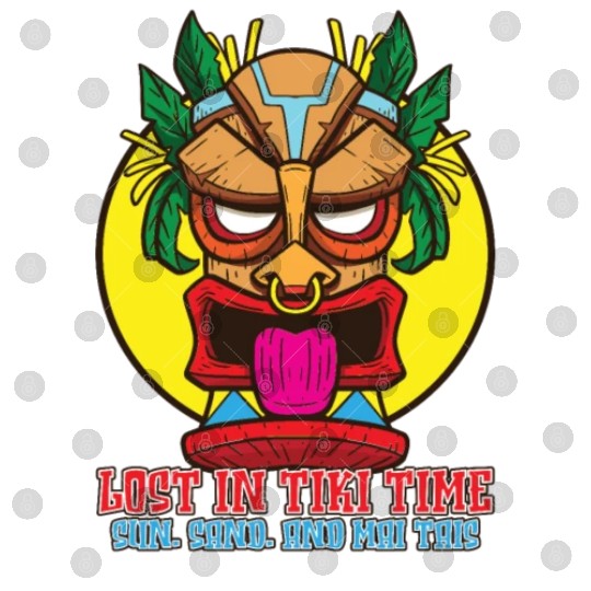 Tiki Mask Hawaiian Decor Luau Party South Pacific Digital Files