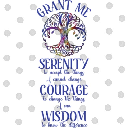Serenity Prayer with Tree of Life Digital Files