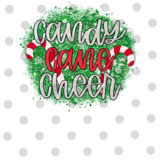 Candy Cane Cheer Happy Christmas Xmas Holiday Digital Files