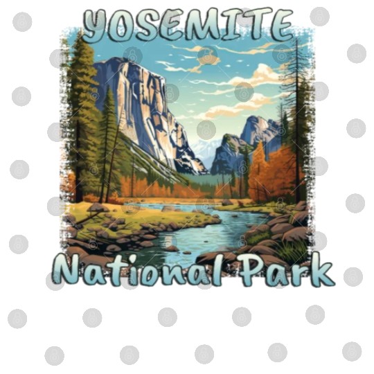 USA Yosemite National Park Sierra Nevada Colorful Digital Files