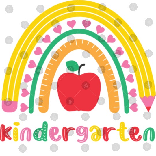 Kindergarten Rainbow Girls Kids Teacher Team Digital Files