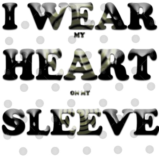 I wear my heart on my sleeve design Digital Files gift