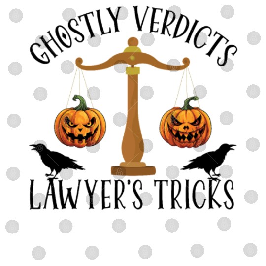 Ghostly Verdicts Lawyer's Tricks Lawyer Halloween Digital Files