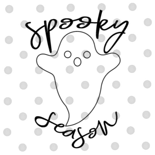 Spooky Season Happy Spooky Character for Halloween Digital Files