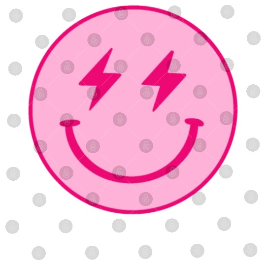 light pink face lightning bolt eyes Digital Files