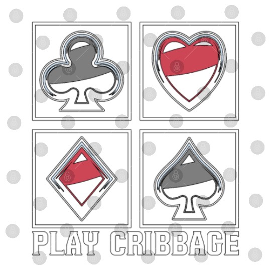 Play Cribbage Playing Cards Loves Crib Board Game Digital Files