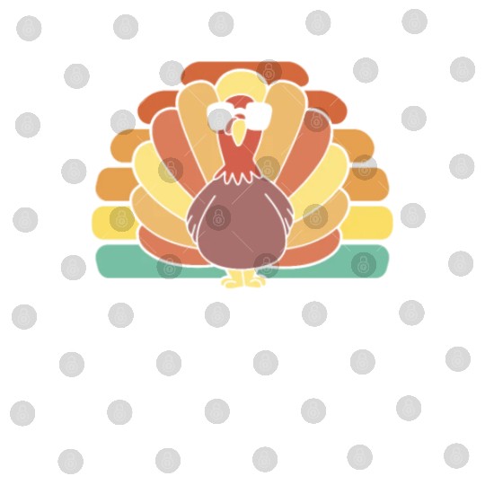 Happy Thanksgiving Holiday Dinner Turkey Blessed Digital Files