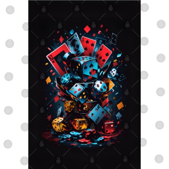 cool Dice, domino. Cards games poker design Digital Files