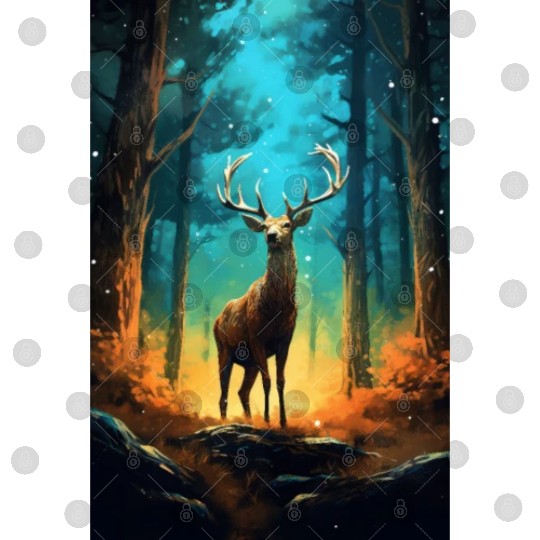 Deer In The Forest Mysterious Digital Files