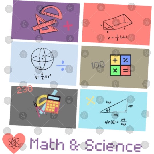 I love math and science Digital Files