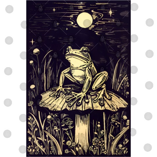 Starry night frog Digital Files