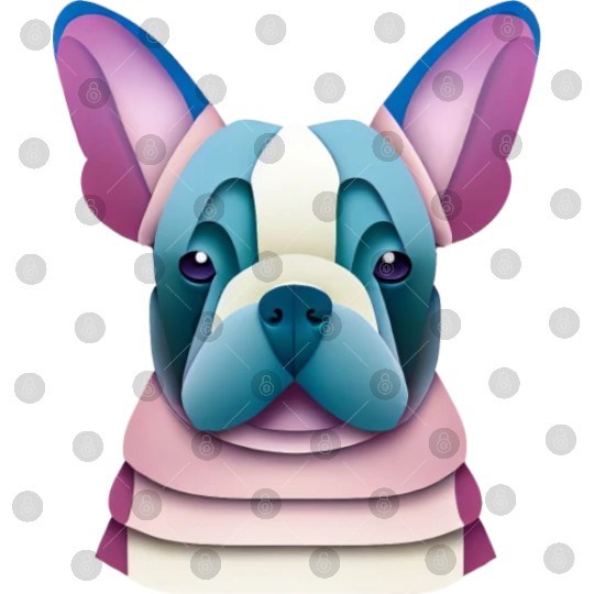 French Bulldog Paper Art Digital Files