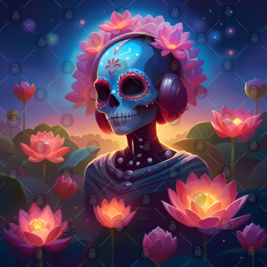 Sugar Skull Lotus Melody Medley Digital Files
