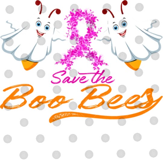 Fun Boobs Save The Boo Bees Breast Cancer Digital Files