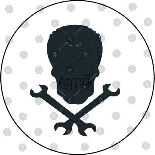 skull and cross wrenches icon Digital Files