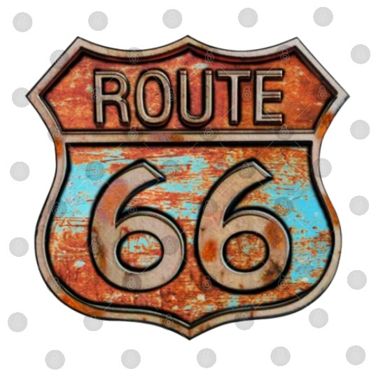 Route 66 vintage sign - Rusty metal sign Digital Files