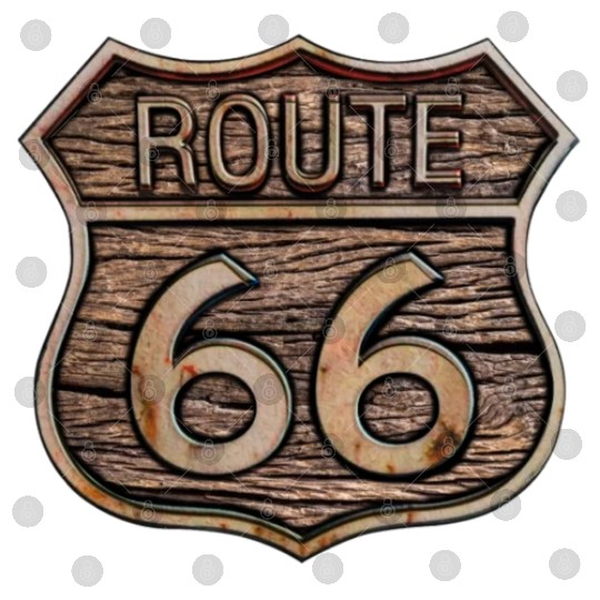 Route 66 vintage sign - Wood log signage Digital Files