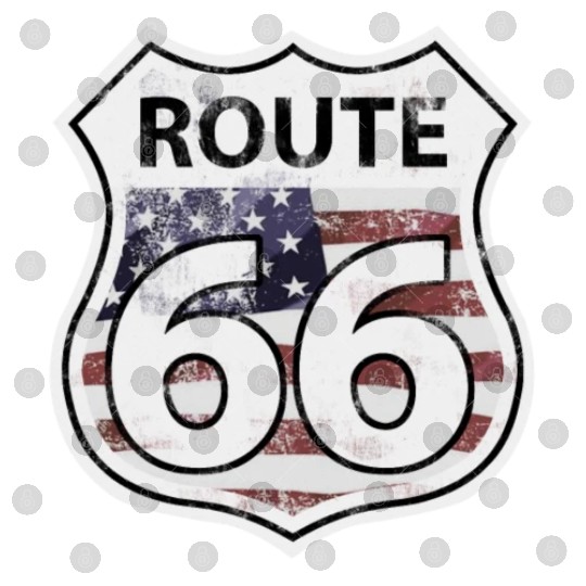Route 66 - American Flag Digital Files