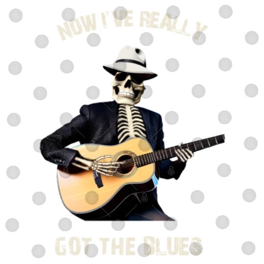 Skeleton playing Guitar - Halloween Guitar Digital Files
