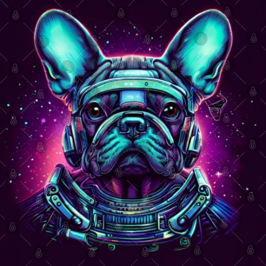French Bulldog Alien Digital Files
