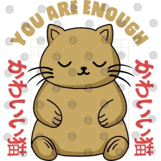 Cute Kawaii You are Enough Digital Files