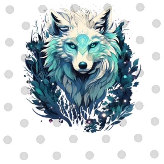 Celestial Lunar Wild Wolf Digital Files