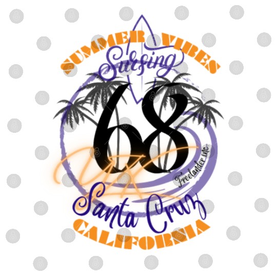 Santa Cruz California summer vibes surfing Digital Files