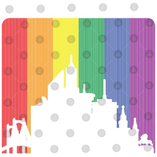 New Orleans Louisiana Rainbow Flag LGBT Pride Digital Files