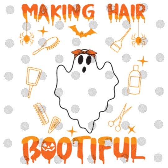 Making Hair Bootiful Funny Scary Ghost Hairdresser Digital Files