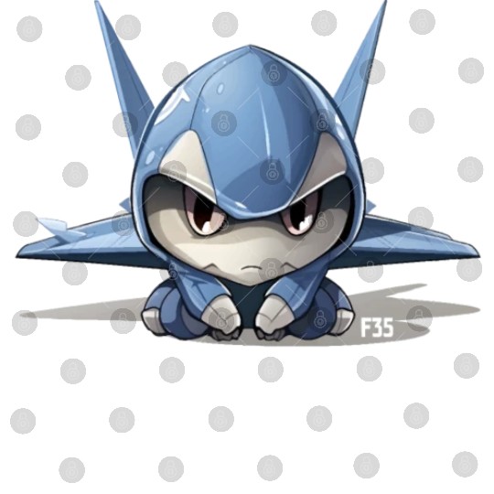 Little Lost Cute F35 Fighter Plane Illustration Digital Files