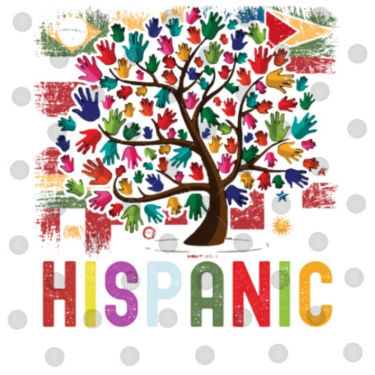 Hispanic Heritage Month Hand Flags Latin Digital Files