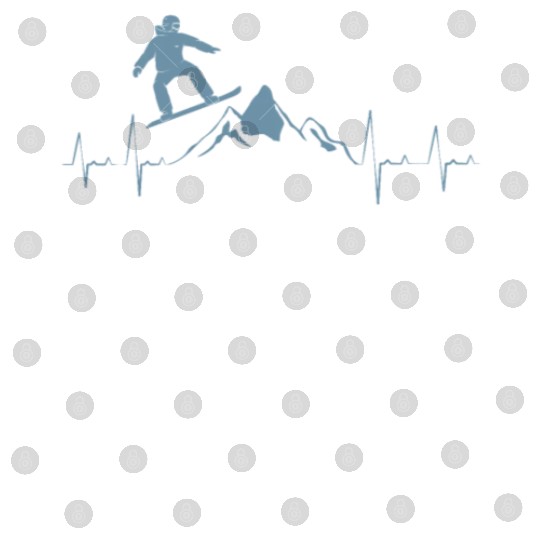 Snowboarder Heartbeat Snowboarding Heart Beat Digital Files
